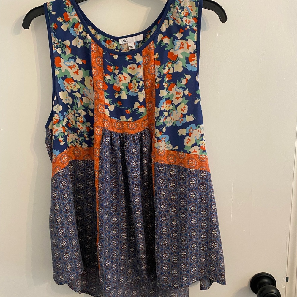 Bohemian sleeveless blouse